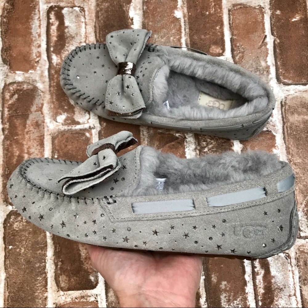 UGG Dakota Stargirl Grey Moccasins Slippers - Picture 6 of 8